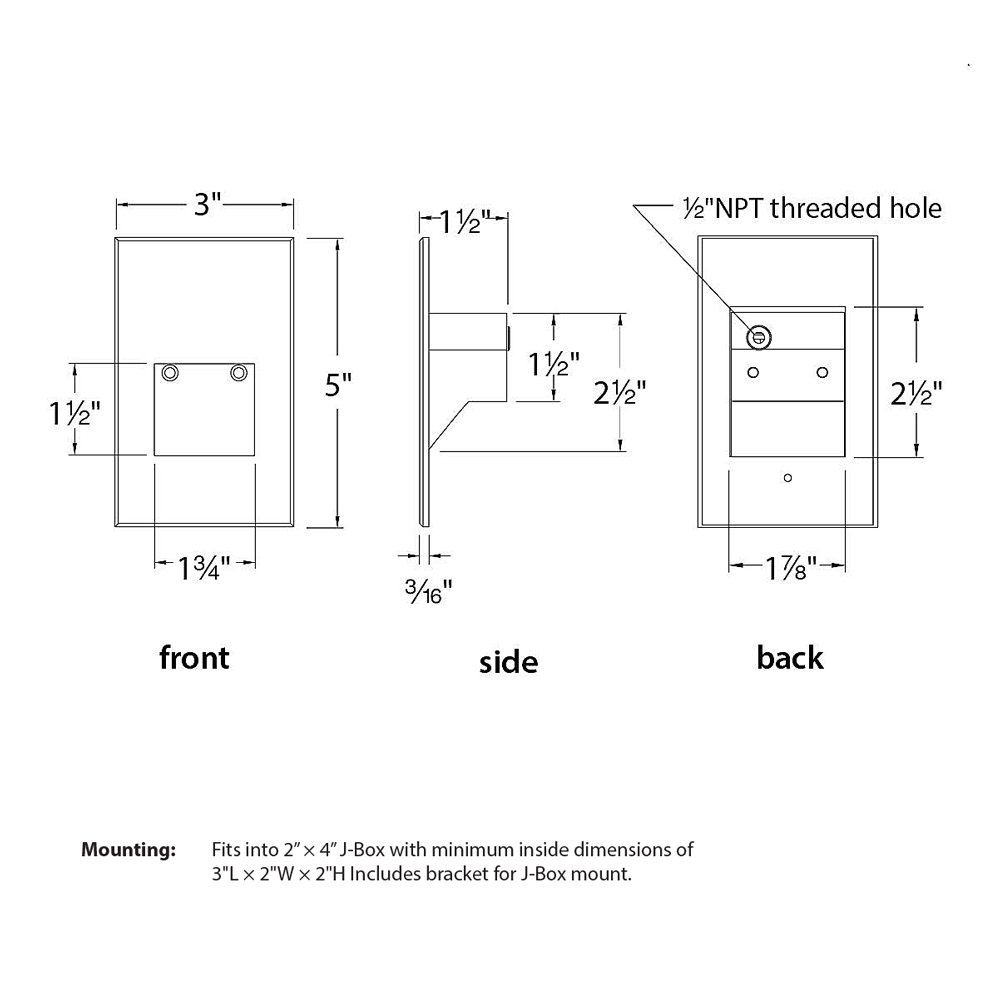 WL-LED201 Step And Wall Light - Diagram