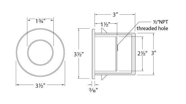 WL-LED310 Step Light - Diagram