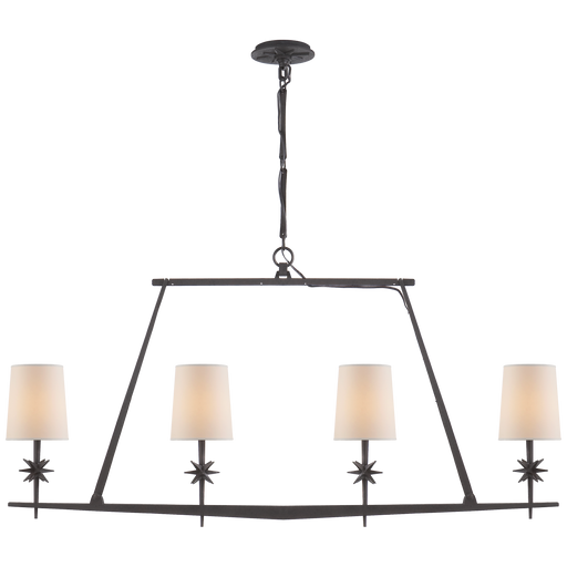 Etoile Linear Chandelier - Blackened Rust Finish