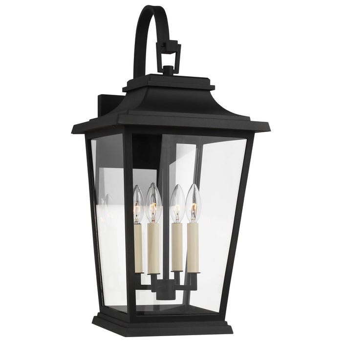 Warren Large Outdoor Wall Sconce - Textured Black Finish