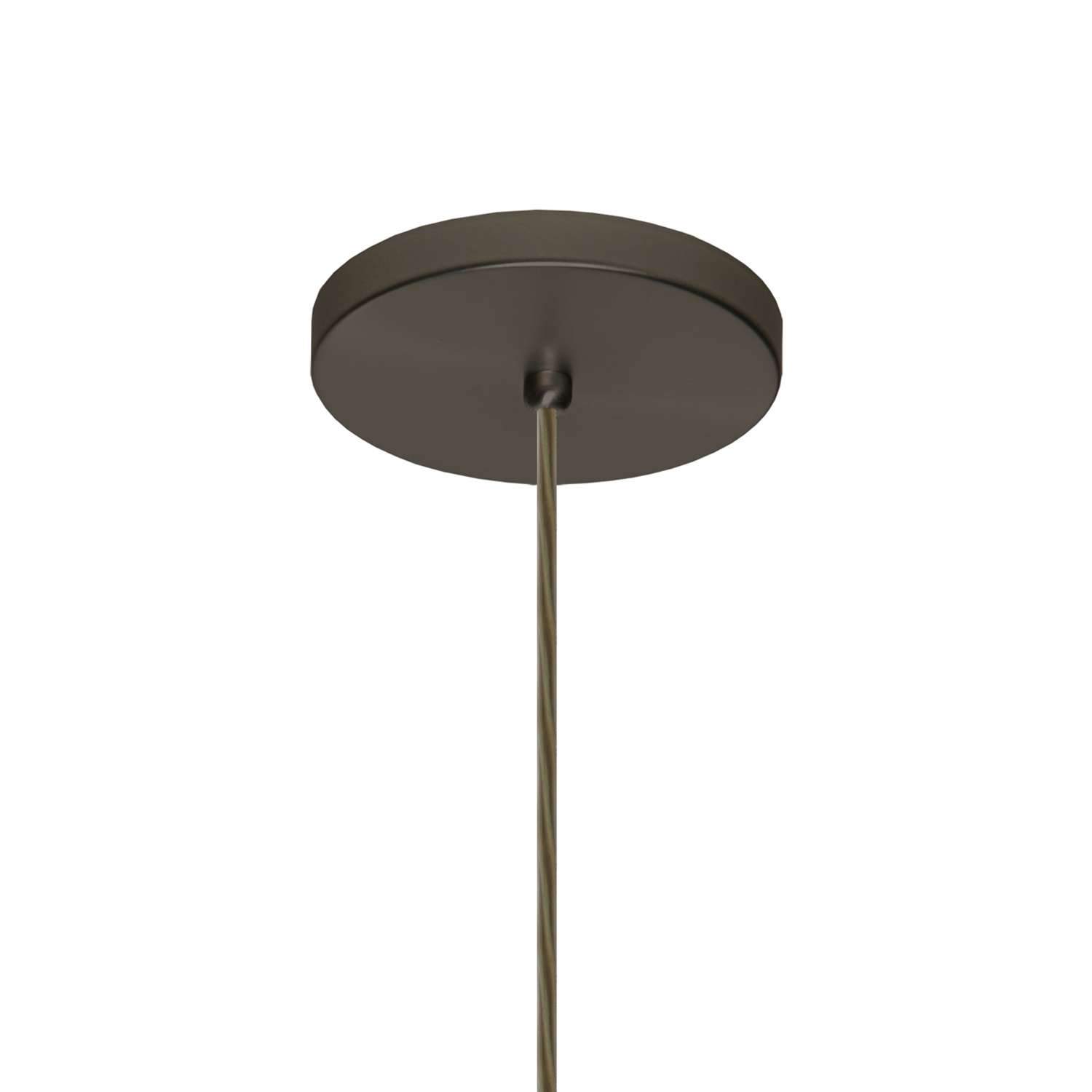 Trilo 15 Pendant Light Bronze Flat Canopy Connection