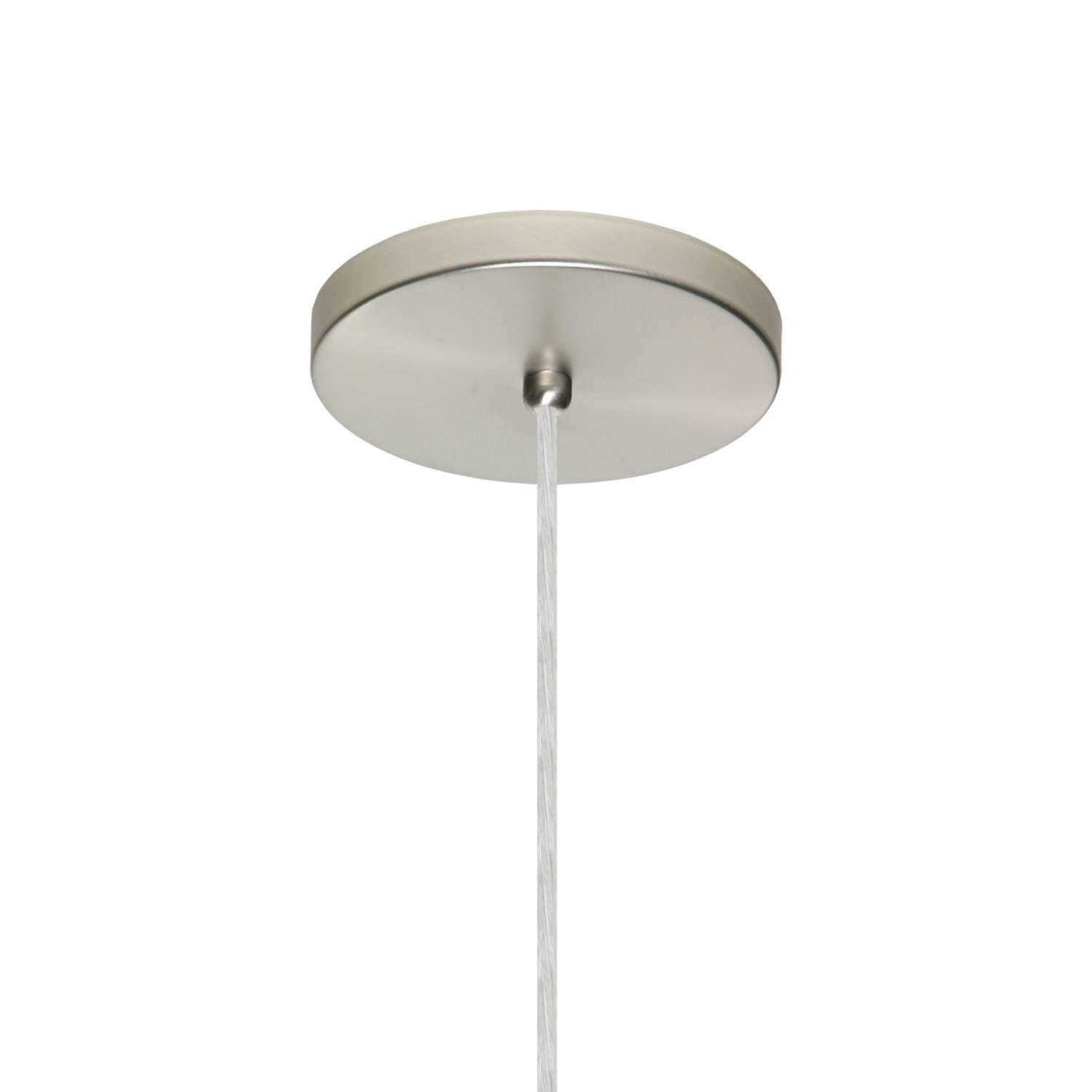 Trilo 15 Pendant Light Satin Nickel Flat Canopy Connection