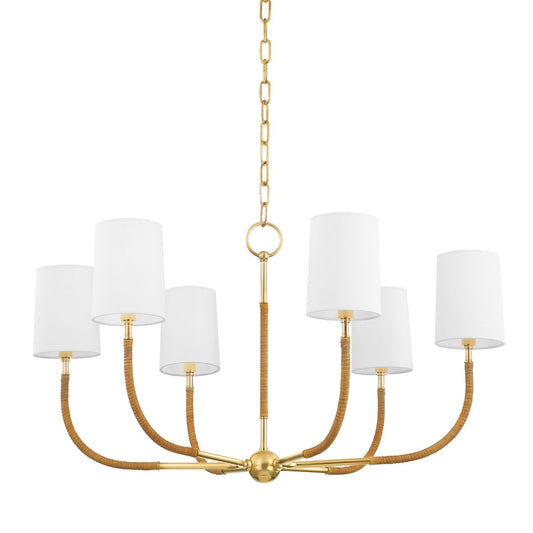 Webson Chandelier - Aged Brass