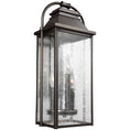 Load image into Gallery viewer, Wellsworth 3-Light 18" Outdoor Wall Sconce - Antique Bronze Finish
