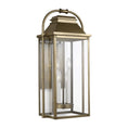 Load image into Gallery viewer, Wellsworth 4-Light Outdoor Wall Sconce - Patina Distressed Brass Finish
