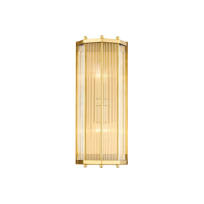 Wembley Small Wall Sconce - Aged Brass