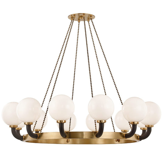 Werner 12-Light Chandelier - Aged Brass