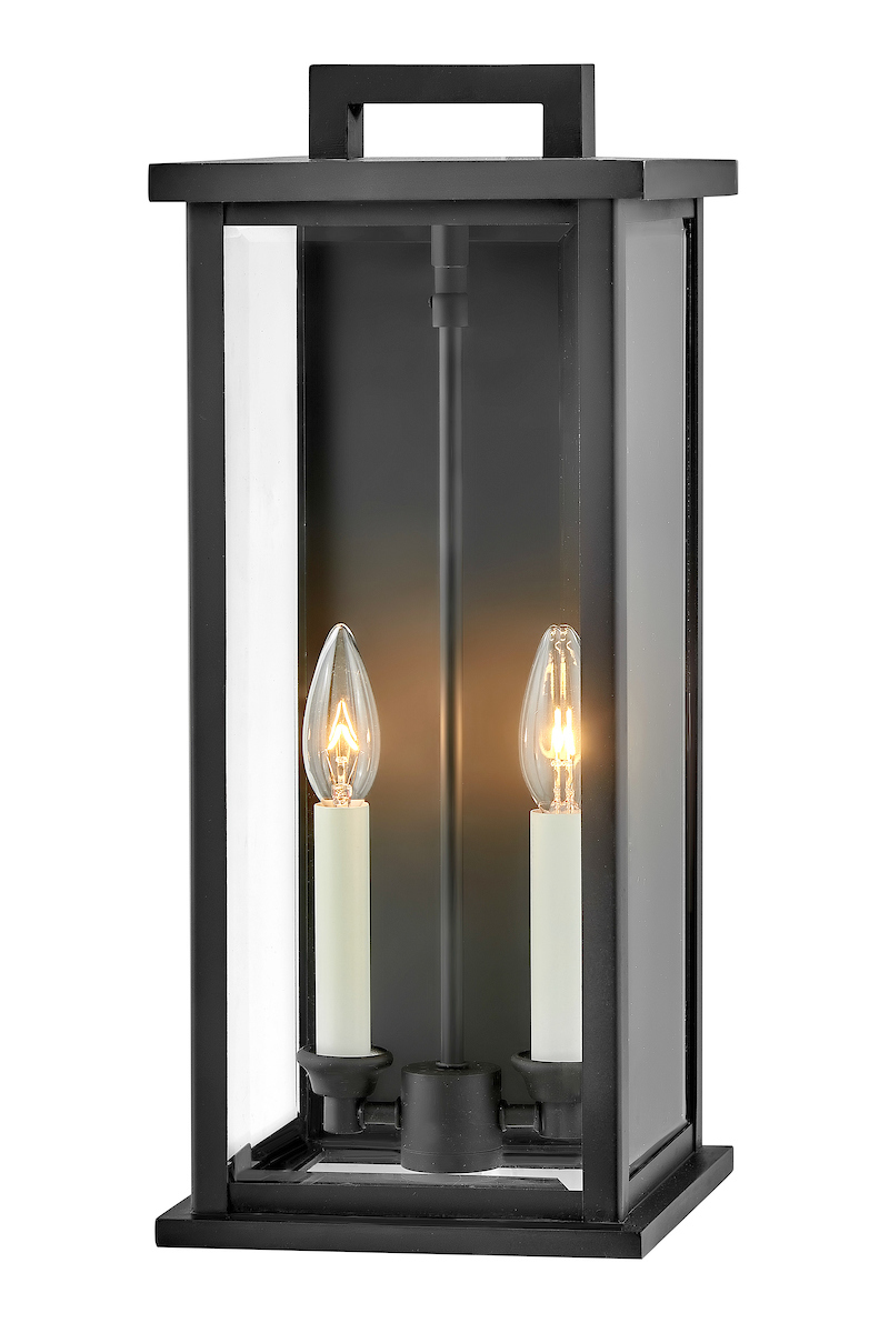 Weymouth Medium Outdoor Wall Sconce - Black Finish