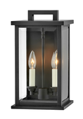 Load image into Gallery viewer, Weymouth Small Outdoor Wall Sconce - Black Finish
