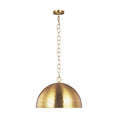 Load image into Gallery viewer, Whare Large Pendant - Burnished Brass Finish
