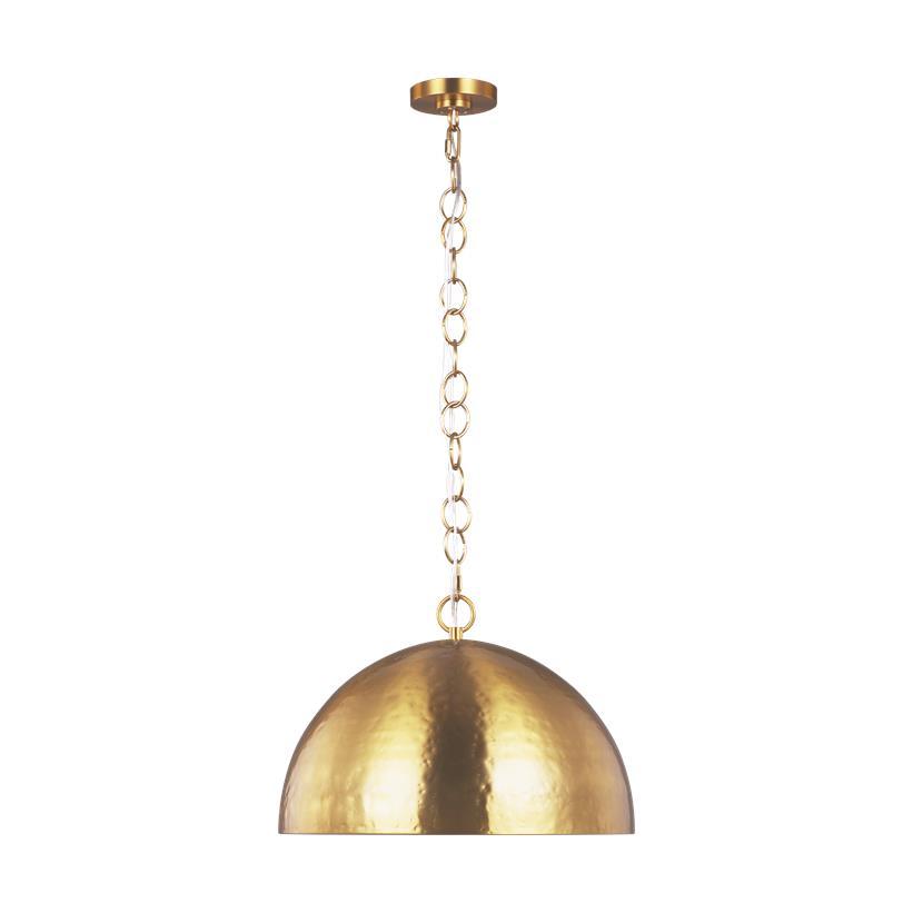 Whare Large Pendant - Burnished Brass Finish