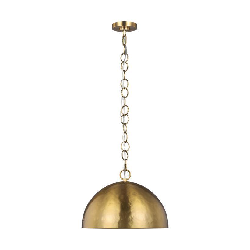 Whare Medium Pendant - Burnished Brass Finish