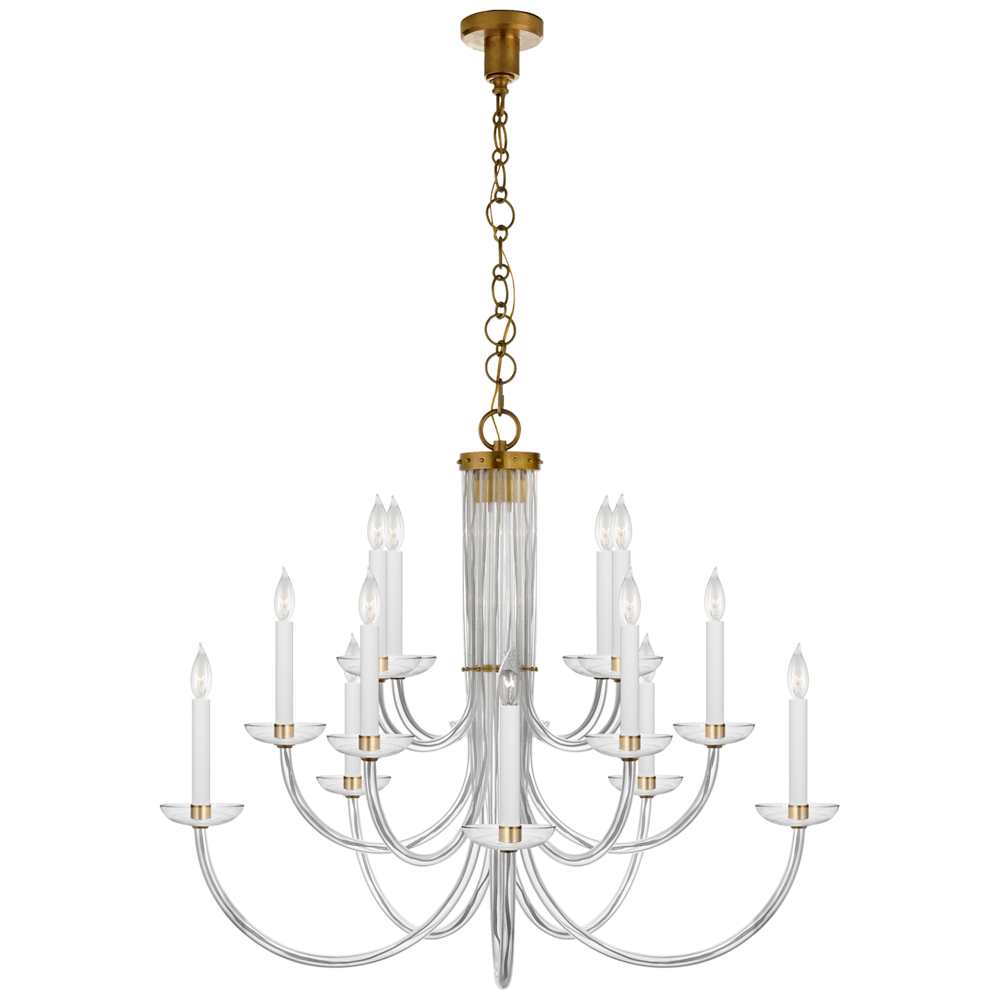 Wharton Chandelier - Hand-Rubbed Antique Brass