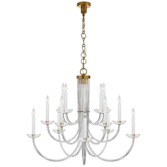 Wharton Chandelier - Hand-Rubbed Antique Brass