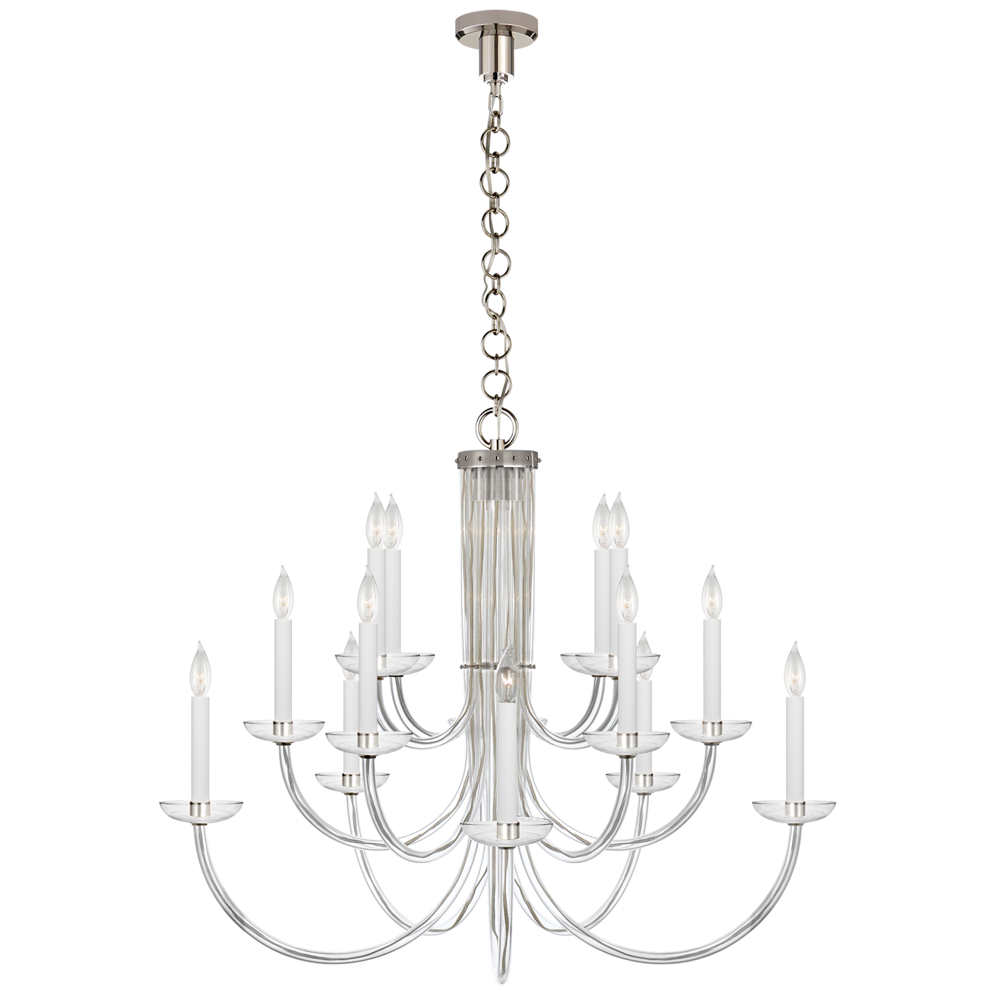 Wharton Chandelier - Polished Nickel