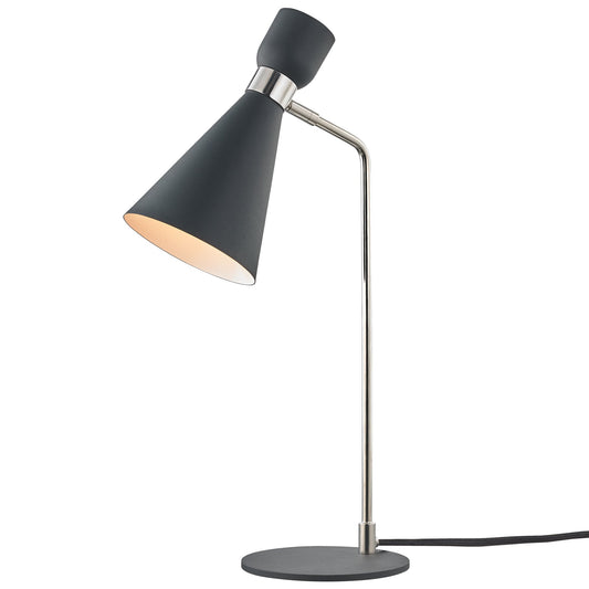 Willa Table Lamp - Polished Nickel/Black Finish