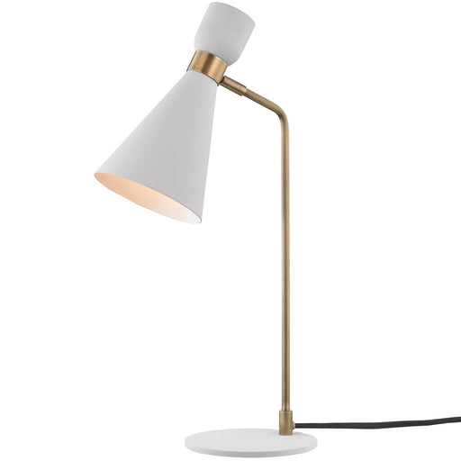 Willa Table Lamp - Aged Brass/Soft Off White
