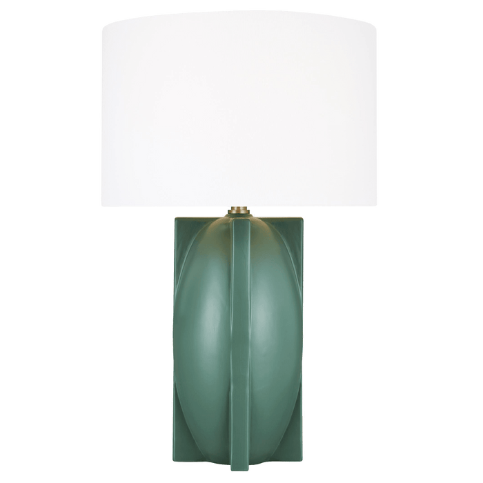 William Tall Table Lamp - Matte Green Finish