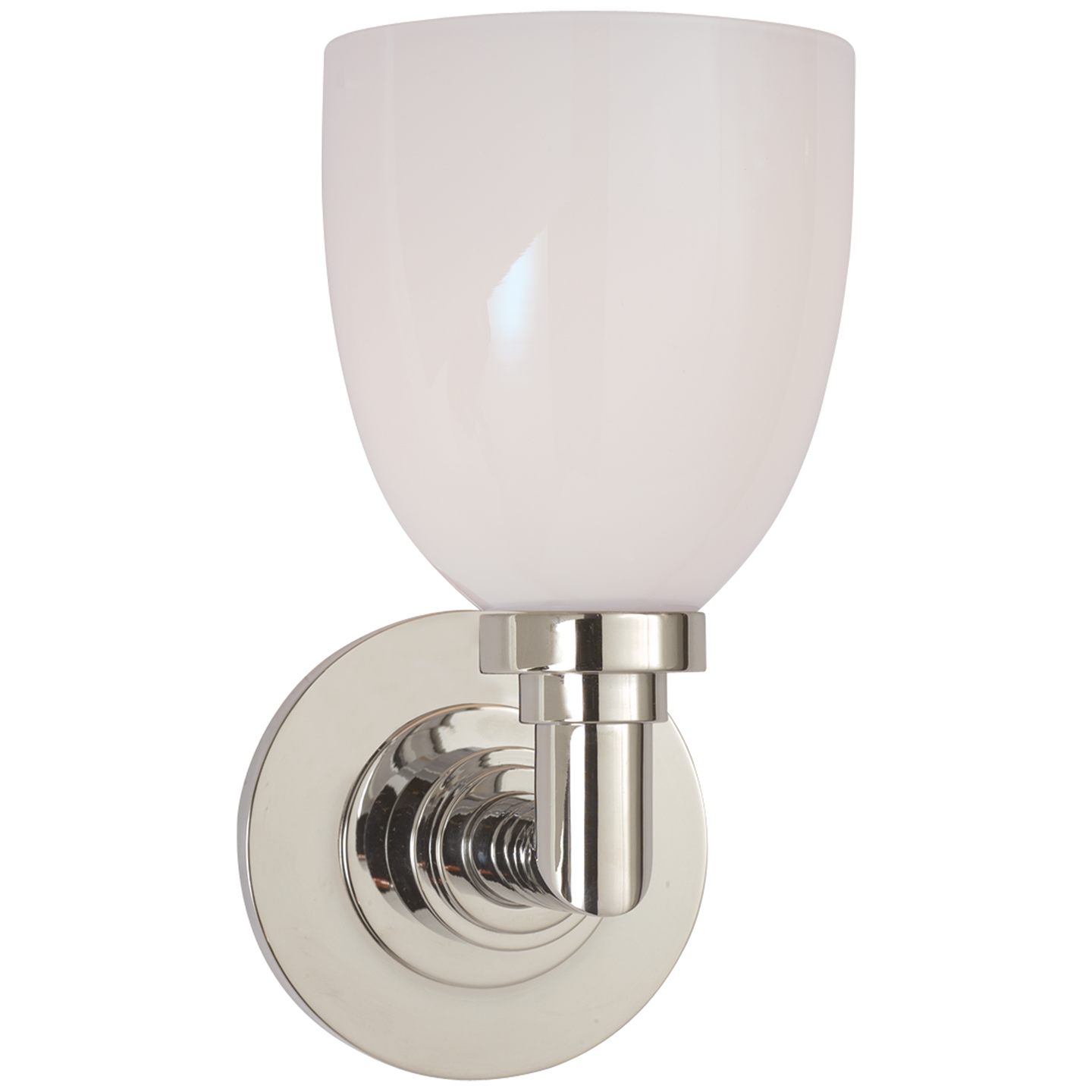 Wilton Single Bath Light Polished Nickel