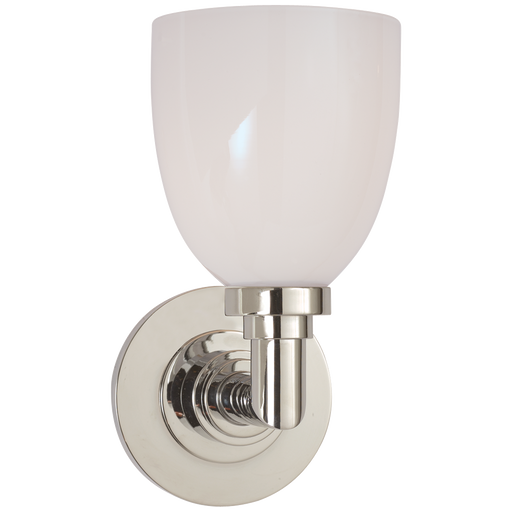Wilton Single Bath Light Polished Nickel