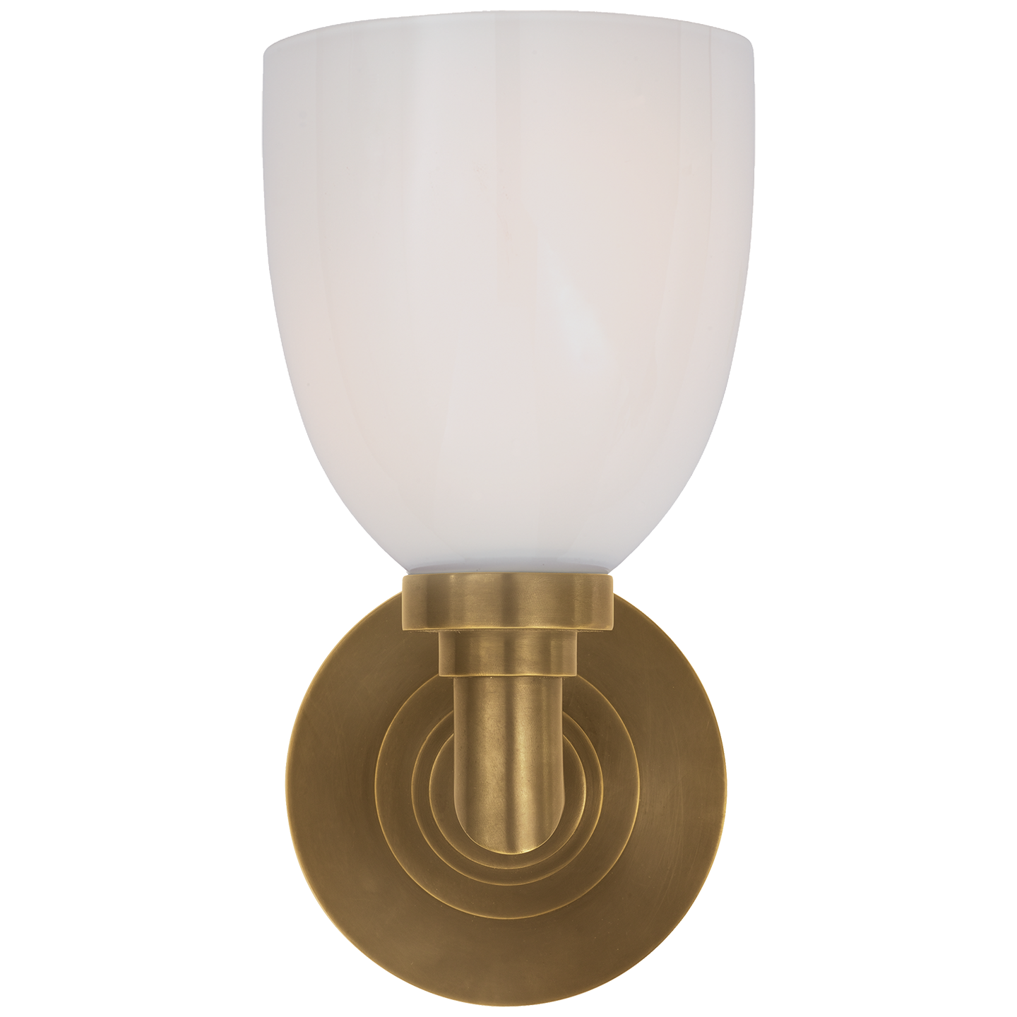 Wilton Single Bath Light Hand-Rubbed Antique Brass