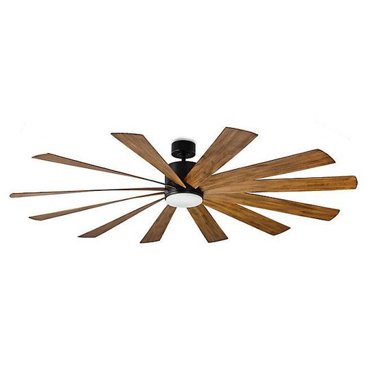 Windflower 80" Smart Ceiling Fan - Matte Black Finish