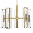 Load image into Gallery viewer, Winfield 10-Light Chandelier - Warm Brass Finish
