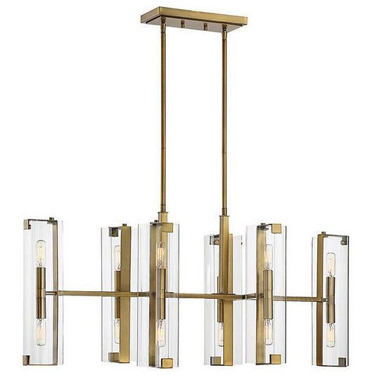 Winfield Linear Suspension - Warm Brass Finish