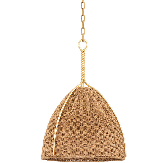 Woodlawn Small Pendant - Gold Leaf Finish