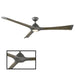 Woody 72" Smart Ceiling Fan - Graphite Finish with Weathered Gray Blades
