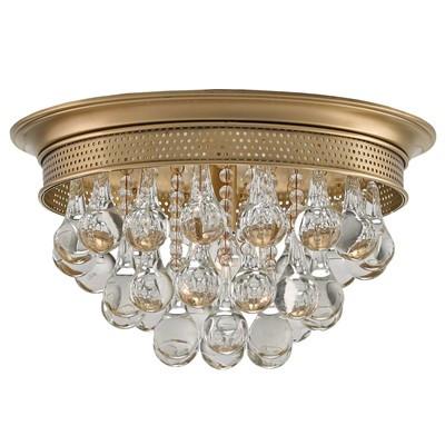 Worthing Flush Mount - Antique Brass