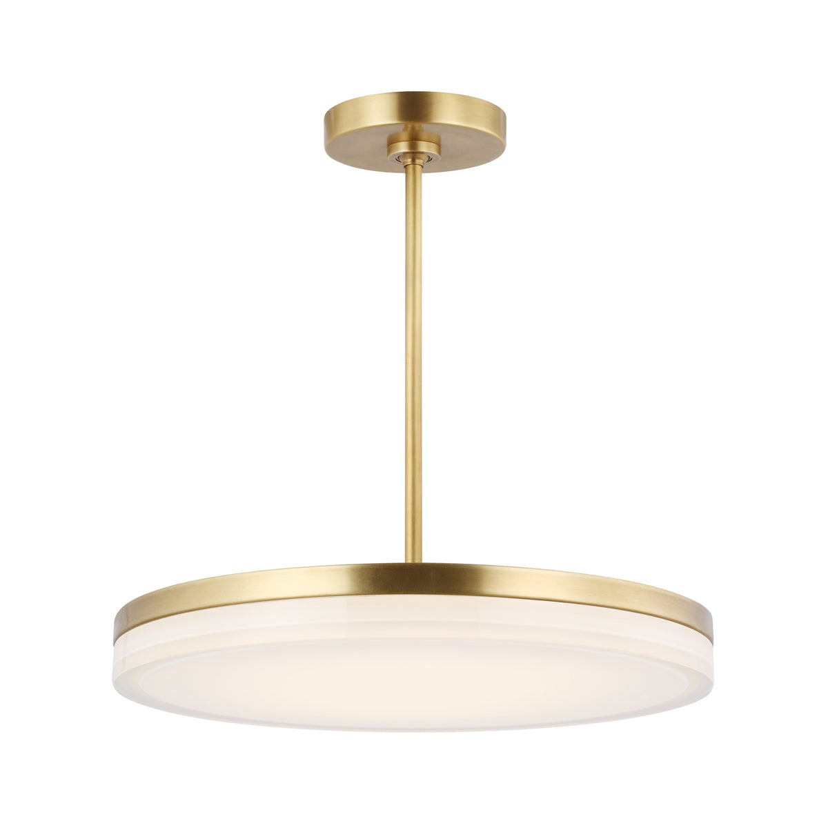 Wyatt Large Pendant - Natural Brass Finish