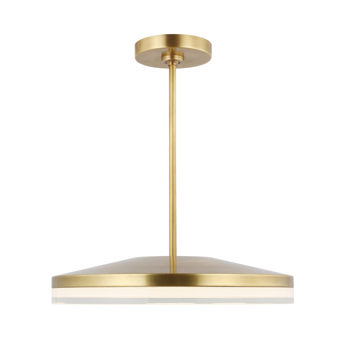 Wyatt Large Pendant - Natural Brass Finish