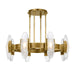 Wythe Large Chandelier - Plated Brass Finish