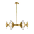 Load image into Gallery viewer, Wythe Medium Chandelier - Plated Brass Finish
