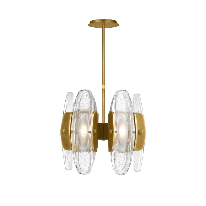 Wythe Small Chandelier - Plated Brass Finish