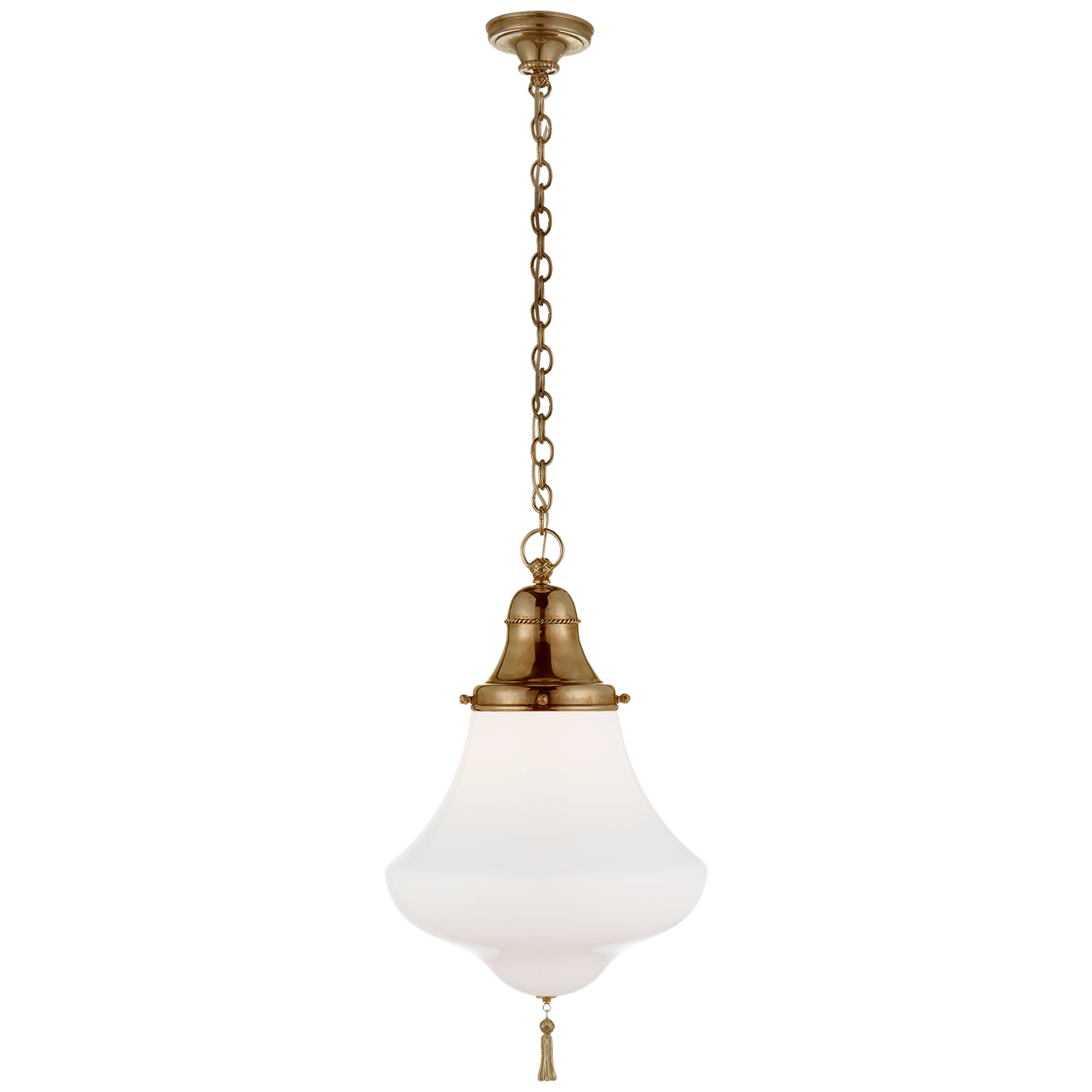 Xavier Small Pendant - Natural Brass Finish