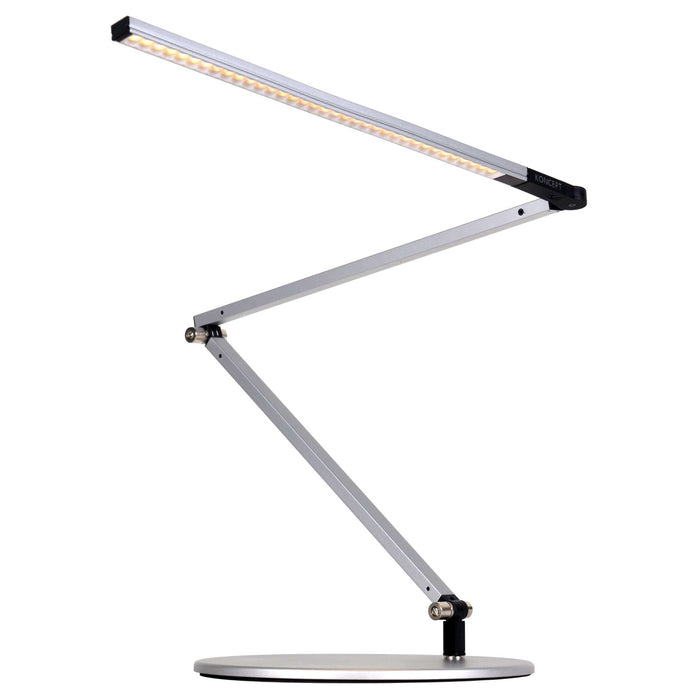Z-Bar Slim LED Desk Lamp - Silver Finish