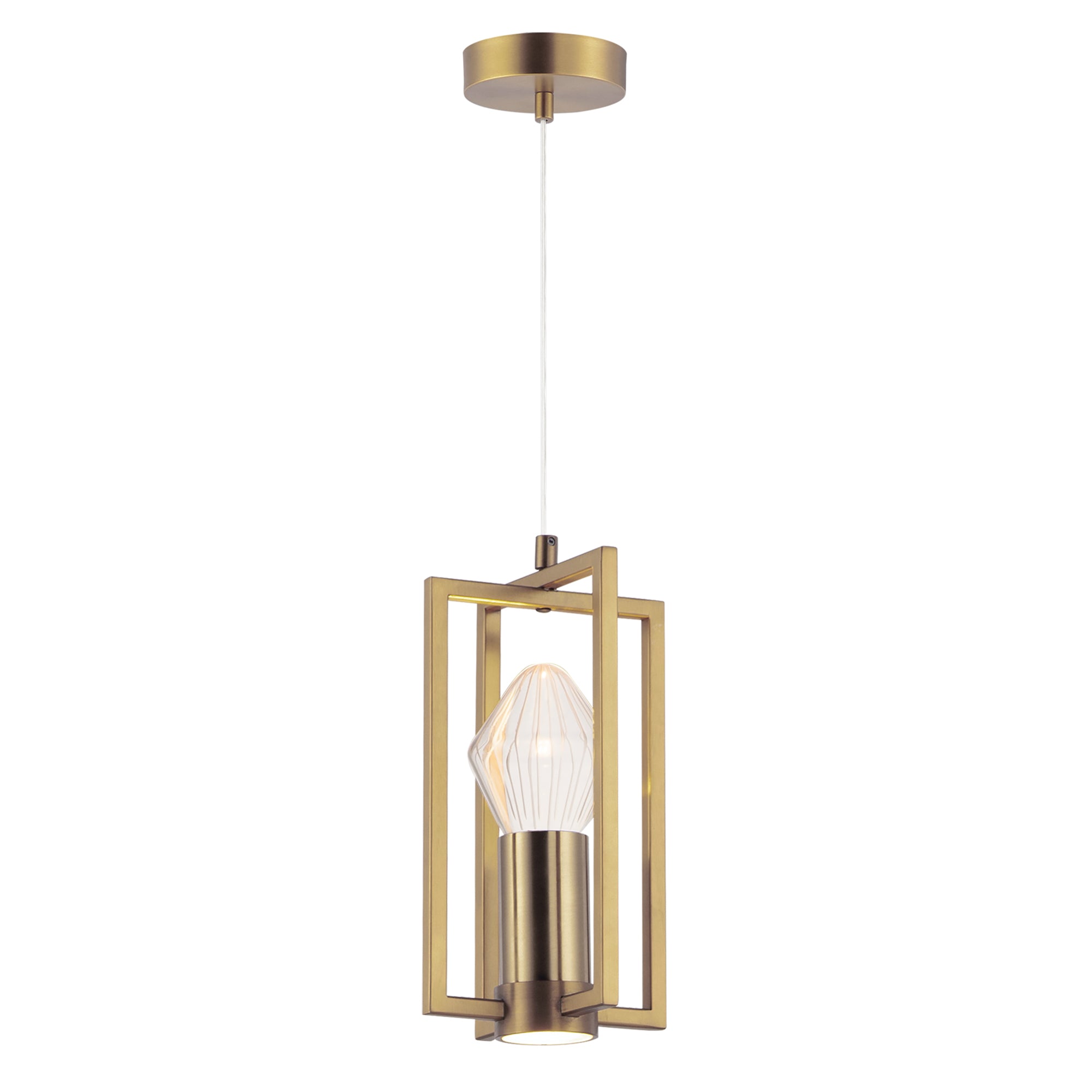 Zeppelin Small LED Pendant Heritage Finish