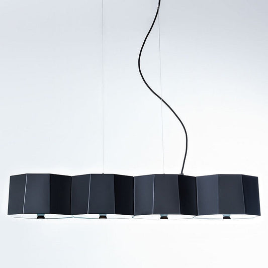 Zhe 4 Piece Pendant Light - Matte Black Finish