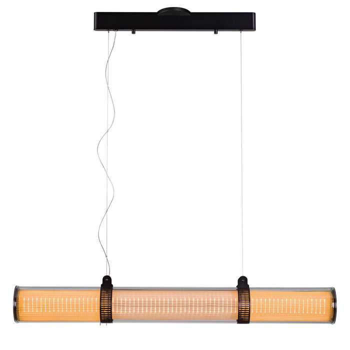 Zhu 41.3" Linear Suspension - Deep Taupe Finish