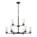 Load image into Gallery viewer, Zire 2-Tier Chandelier - Brushed Oil Rubbed Bronze Finish
