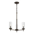 Load image into Gallery viewer, Zire 3-Light Chandelier - Brushed Oil Rubbed Bronze Finish
