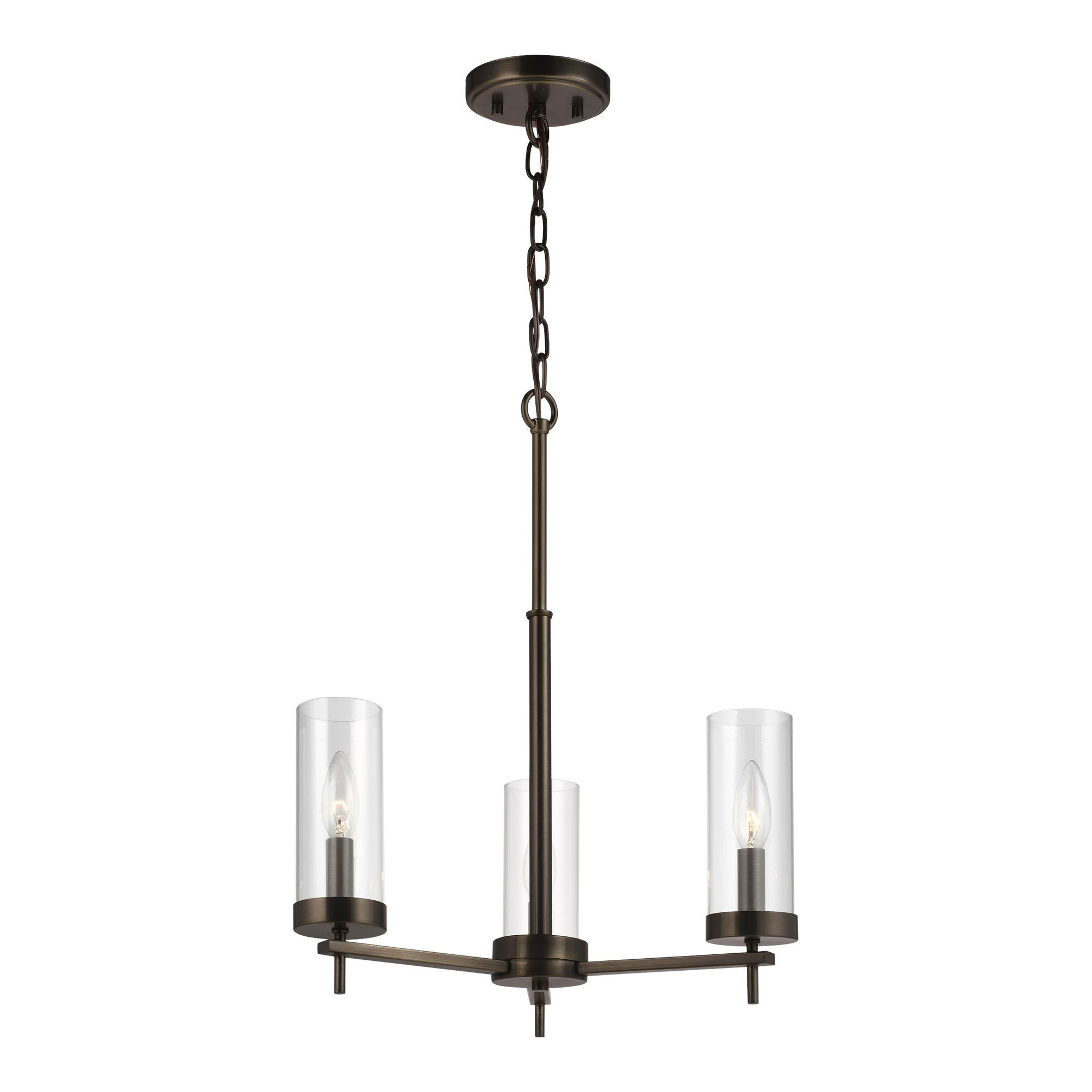 Zire 3-Light Chandelier - Brushed Oil Rubbed Bronze Finish