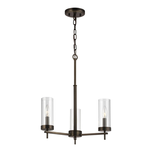 Zire 3-Light Chandelier - Brushed Oil Rubbed Bronze Finish