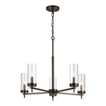 Load image into Gallery viewer, Zire 5-Light Chandelier - Brushed Oil Rubbed Bronze Finish
