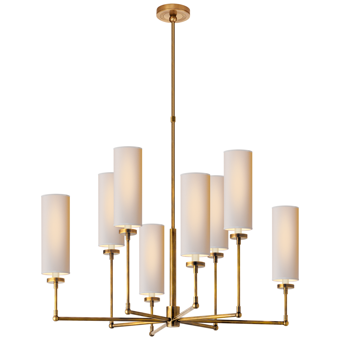 Ziyi Large Chandelier - Hand-Rubbed Antique Brass Finish