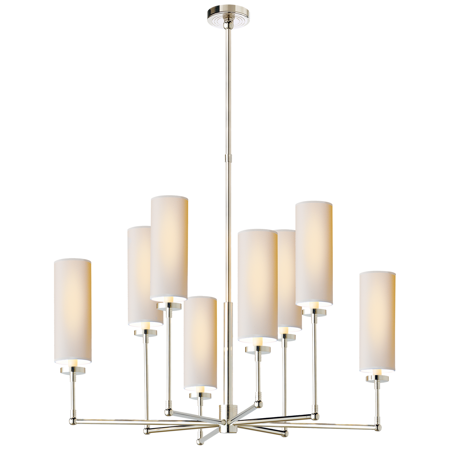 Ziyi Large Chandelier - Polished Nickel Finish