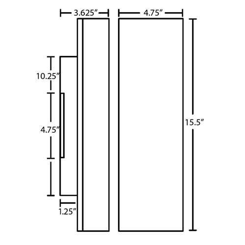 Besa Darci 16 Two Light Wall Sconce