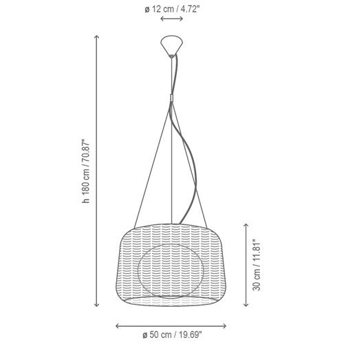 Bover Fora Outdoor Pendant Light